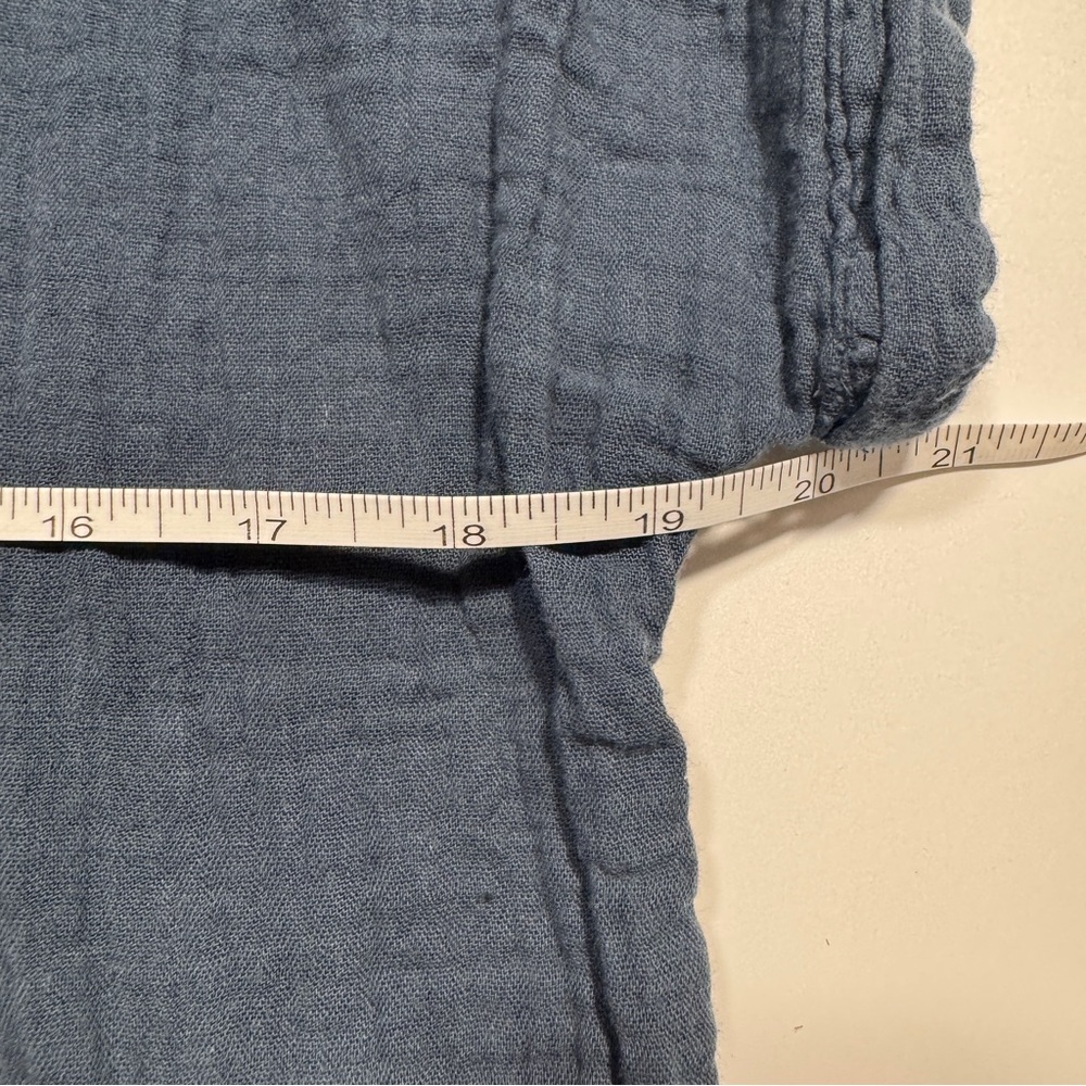 Faherty Deep Blue Organic Cotton‎ Shirt Women’s Size Small - Picture 6 of 8